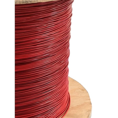 1/8 To 3/16 PVC Coated RED Color Galvanized Cable 7x7 Strand Aircraft Cable Wire Rope, 50 Ft